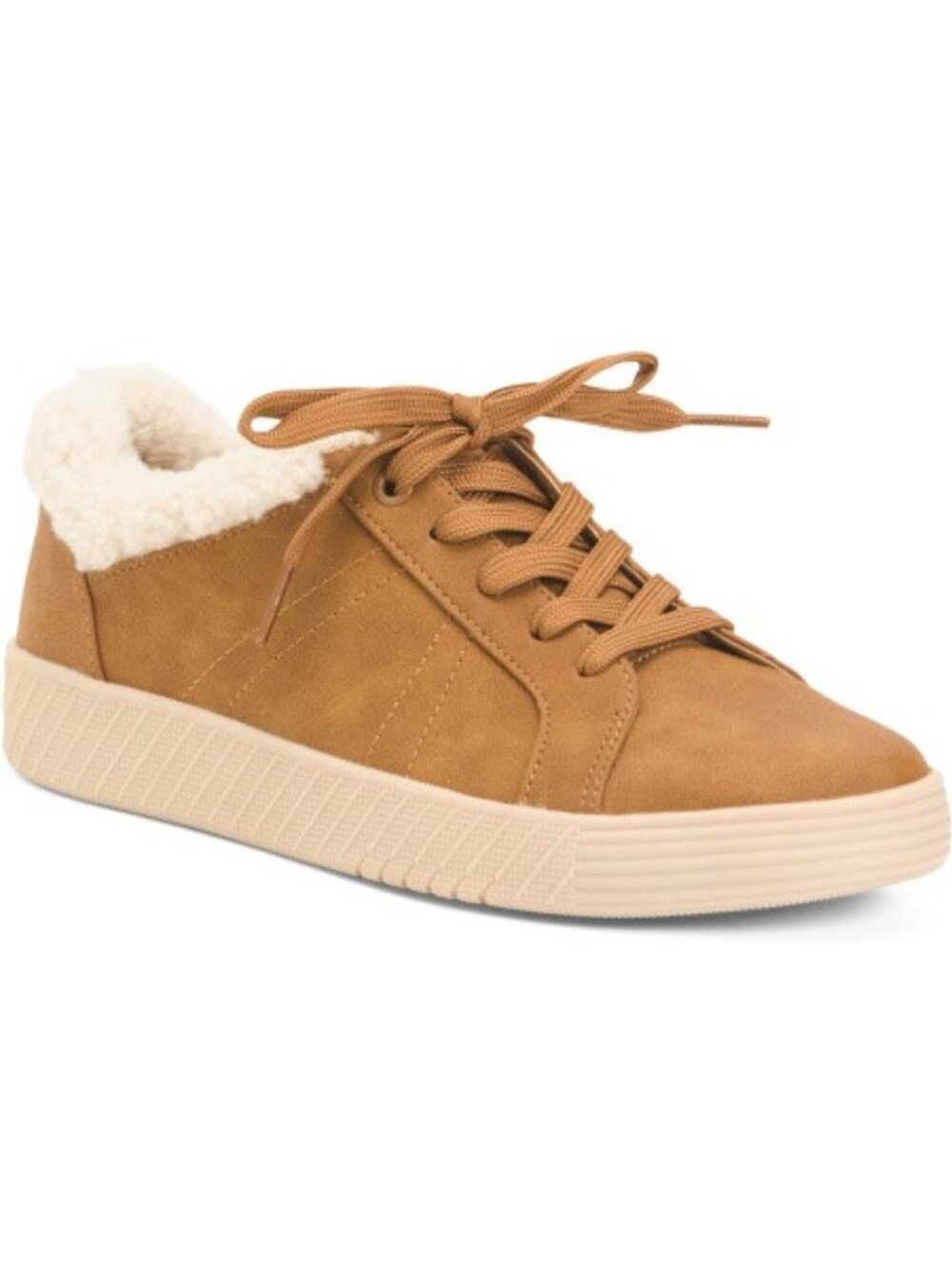 🆕SOUL Naturalizer Neela Sneakers Brown Sherpa Collar Platform Shoes NEW In BOX